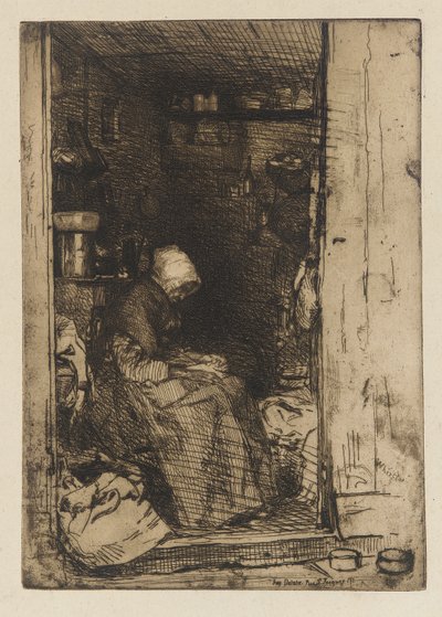Stará žena v hadrech, 1858. od James Abbott McNeill Whistler