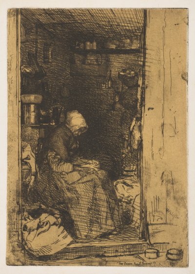 The Old Raggedy, 1858. od James Abbott McNeill Whistler