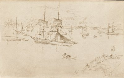 Laguna-poledne, 1879-1880. od James Abbott McNeill Whistler