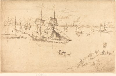Laguna: Poledne, 18791880. od James Abbott McNeill Whistler