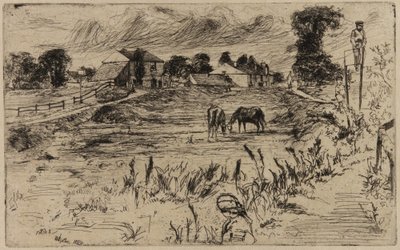 Krajina s koňmi, 1859. od James Abbott McNeill Whistler