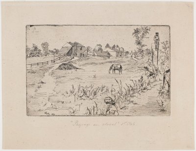 Krajina s koňmi, 1859. od James Abbott McNeill Whistler