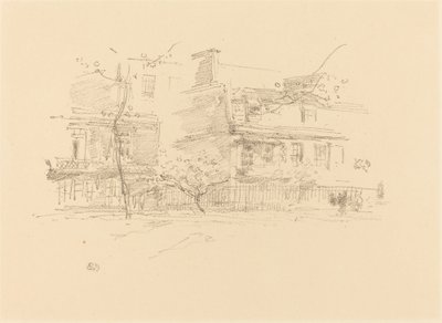 Lindsay Row, Chelsea, 1888. od James Abbott McNeill Whistler
