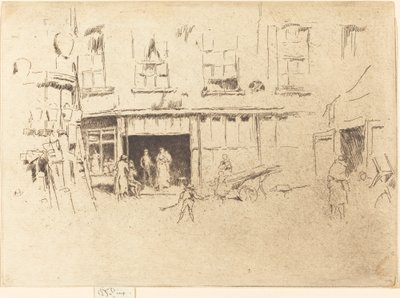 Malý dvůr, c. 18801881. od James Abbott McNeill Whistler