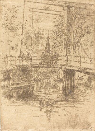 Malý padací most, Amsterdam, 1889. od James Abbott McNeill Whistler