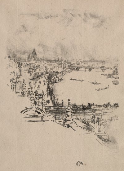Malý Londýn. od James Abbott McNeill Whistler