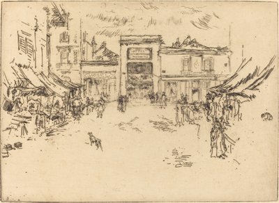 Little Market Place, Tours, 1888. od James Abbott McNeill Whistler