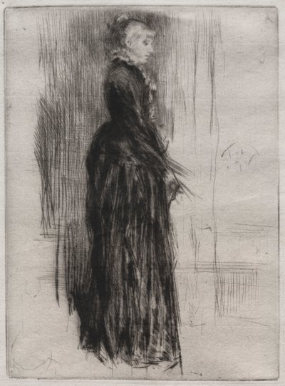 Malé sametové šaty. od James Abbott McNeill Whistler