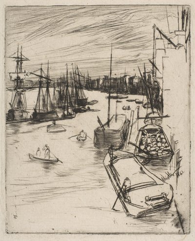 Little Wapping The Little Rotherhithe, 1861. od James Abbott McNeill Whistler