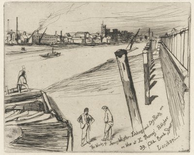 Millbank, 1861 (lept na papíře) od James Abbott McNeill Whistler
