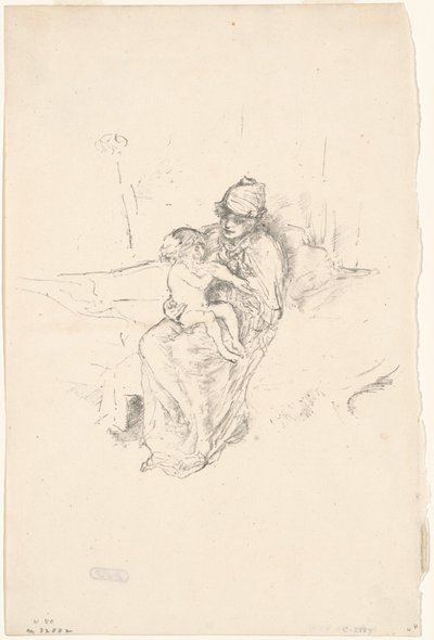 Matka a dítě, č. 1, 18911895 vytištěno 1904. od James Abbott McNeill Whistler