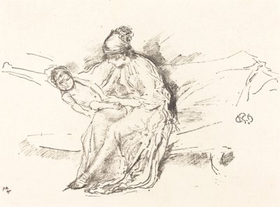 Matka a dítě, č. 4, 18911895. od James Abbott McNeill Whistler