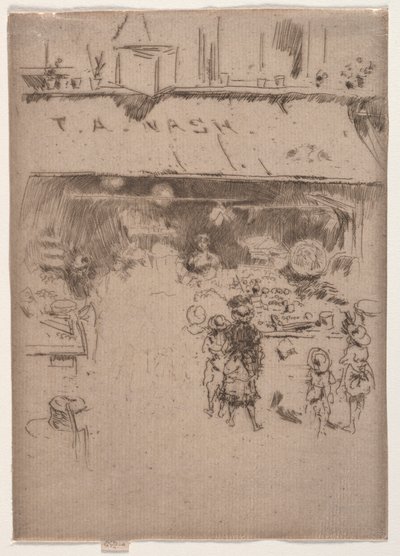 Obchod s ovocem Nashs. od James Abbott McNeill Whistler