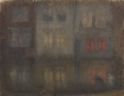 Nokturno: Black and RedBack Canal, Holandsko, 1882. od James Abbott McNeill Whistler