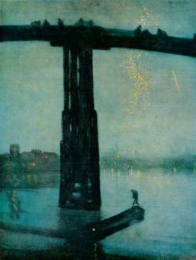 Nocturne: Blue and Gold - Old Battersea Bridge, c1872-5 od James Abbott McNeill Whistler