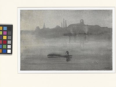 Nocturne: The Thames At Battersea (litotinta) od James Abbott McNeill Whistler
