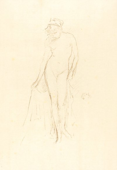 Nahá modelka, stojící, c. 1891. od James Abbott McNeill Whistler