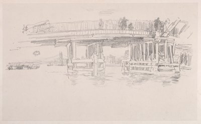 Starý most Battersea. od James Abbott McNeill Whistler