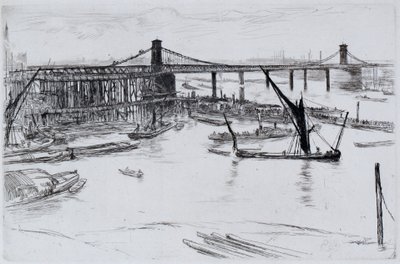 Starý Hungerford Bridge od James Abbott McNeill Whistler
