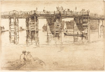 Old Putney Bridge, 1879. od James Abbott McNeill Whistler