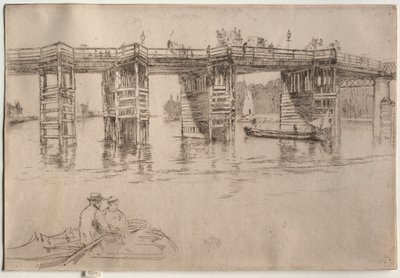 Old Putney Bridge, 1879. od James Abbott McNeill Whistler