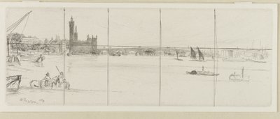 Starý Westminsterský most, 1859. od James Abbott McNeill Whistler