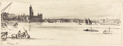 Starý Westminsterský most, 1859. od James Abbott McNeill Whistler