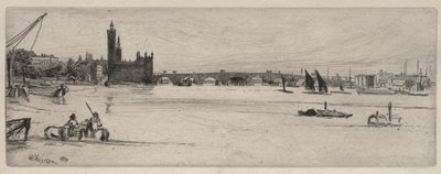Starý Westminsterský most, 1859. od James Abbott McNeill Whistler