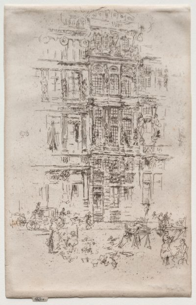 Paláce, Brusel. od James Abbott McNeill Whistler
