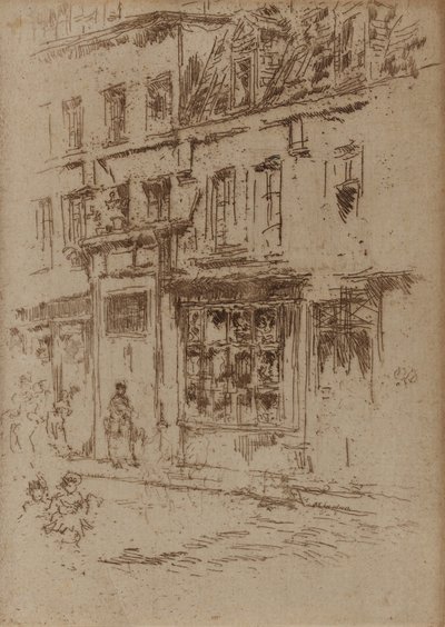 Little Butter Street, Brusel, 1887. od James Abbott McNeill Whistler