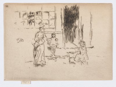 Petticoat Lane, asi 1886-88 (lept; tuš na papíře) od James Abbott McNeill Whistler
