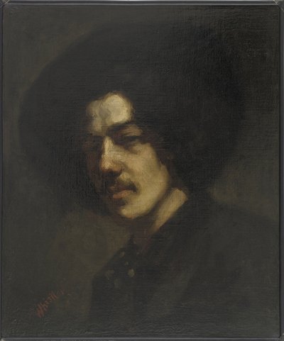 Portrét Whistlera s kloboukem, 1857-59 od James Abbott McNeill Whistler