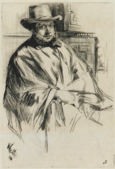 Portrét muže, od James Abbott McNeill Whistler