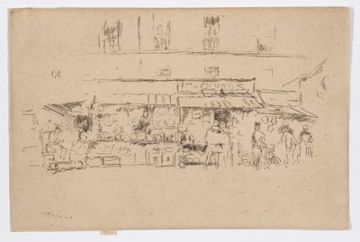 Quai de Montebello od James Abbott McNeill Whistler