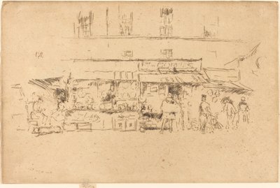 Monte Bell O, quai, 1893. od James Abbott McNeill Whistler