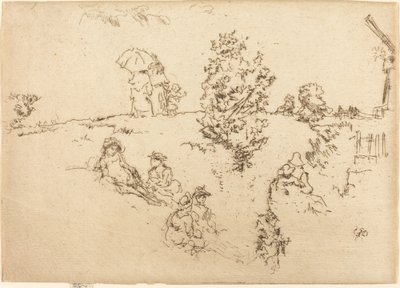 Hradby, sendvič, c. 1887. od James Abbott McNeill Whistler