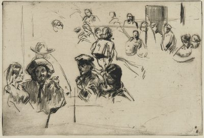 Ratcliffe Highway, 1861 (suchá jehla na papíře) od James Abbott McNeill Whistler