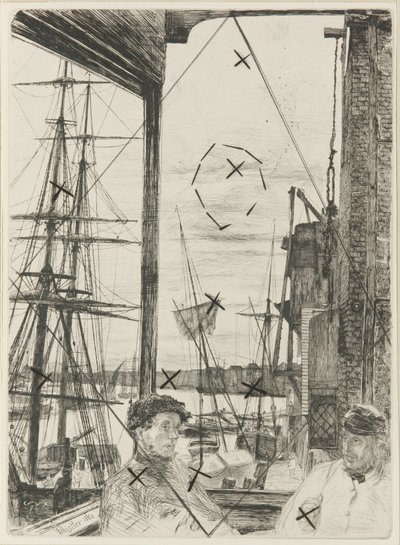 Rotherhithe, 1860. od James Abbott McNeill Whistler