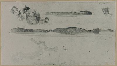 Sketches on the Coast Survey Plate, 1854. od James Abbott McNeill Whistler