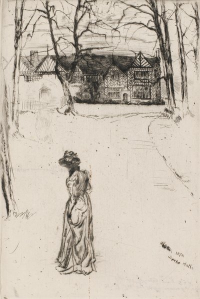 Speke Hall: Avenue, 1870. od James Abbott McNeill Whistler