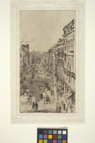St. James Street (lept) od James Abbott McNeill Whistler