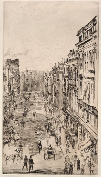 St. James Street. od James Abbott McNeill Whistler