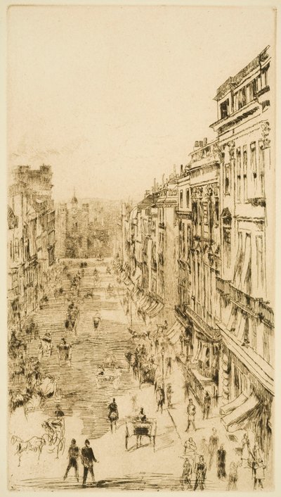 St James’s Street v Londýně od James Abbott McNeill Whistler