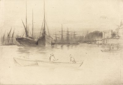 Parníky z věže, 1875. od James Abbott McNeill Whistler