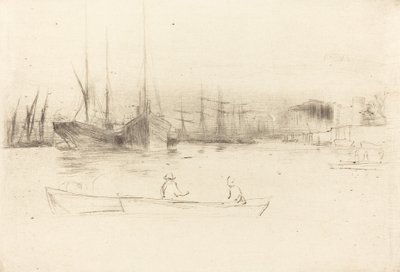 Parníky z věže, 1875. od James Abbott McNeill Whistler