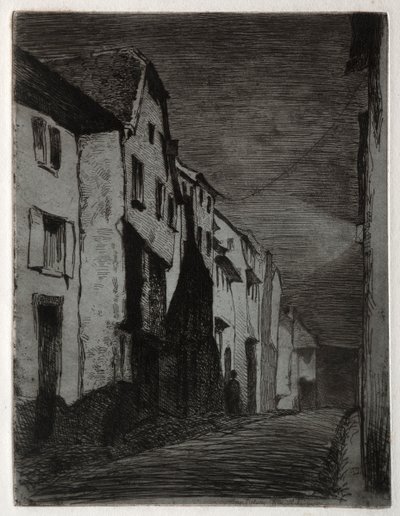 Ulice v Saverne. od James Abbott McNeill Whistler
