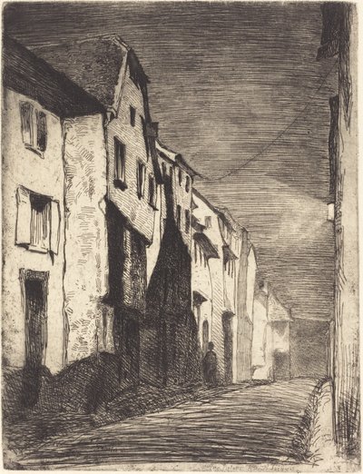 Ulice v Saverne, 1858. od James Abbott McNeill Whistler