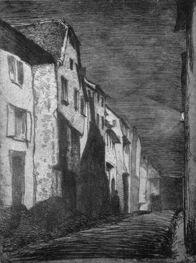 Ulice v Saverne, 1858, 1903 od James Abbott McNeill Whistler