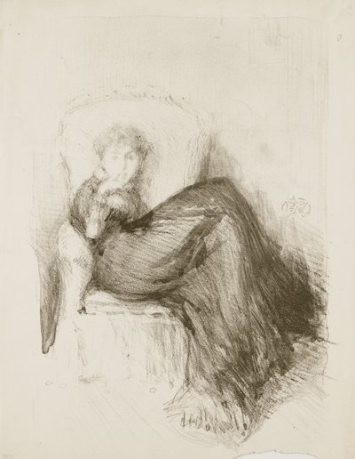 Studie: Maud Sedící, 1878 od James Abbott McNeill Whistler