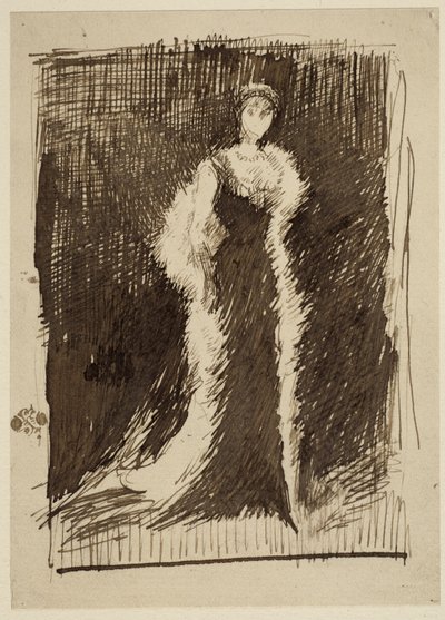 Studie pro aranžmá v černém: Lady Meux, 1881 od James Abbott McNeill Whistler